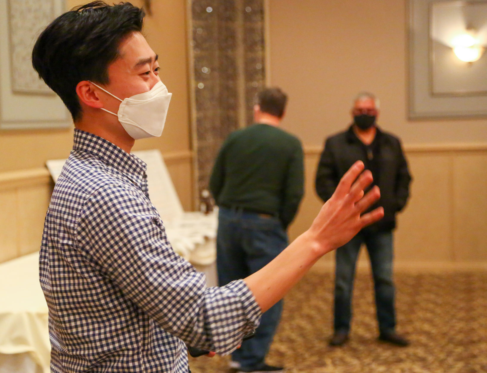 Gerry Scheub and Chris Chyung gather at Andorra Banquets